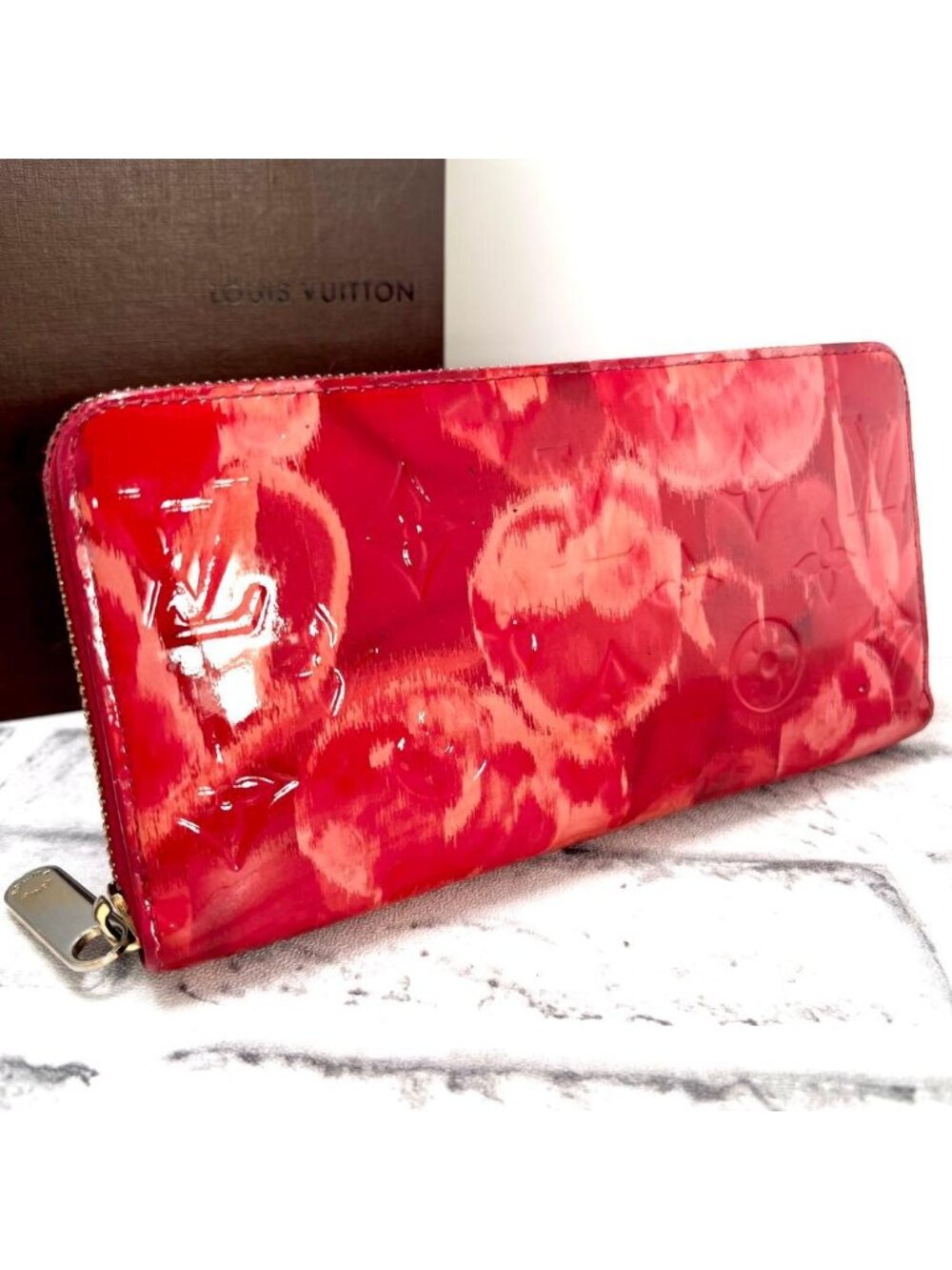 Louis Vuitton Ikat Flower Zippy Wallet Vernis Monogram
